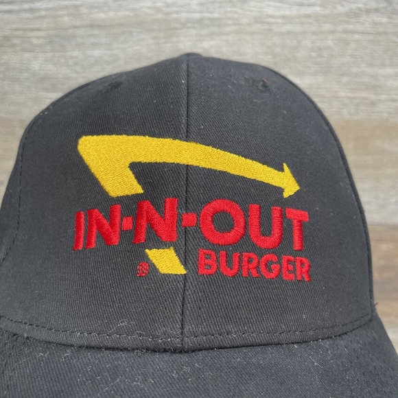 Licensed In N Out Burger Hat / Cap - Black OSFM - Picture 2 of 8